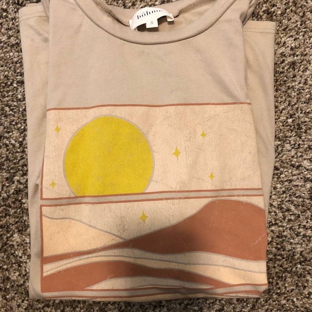 Bohme super soft desert tee size small.